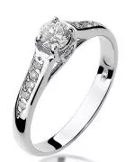 Prsten Bonore - Bílé Zlato 585 - Diamant 0,23 Ct