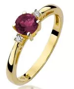 Prsten Bonore - Zlato 585 - Rubín 0,6 Ct