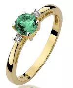 Prsten Bonore - Zlato 585 - Smaragd 0,5 Ct