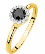 Prsten Bonore - Zlato 585 - Černý Diamant 0,5 Ct