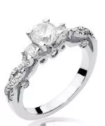 Prsten Bonore - Bílé Zlato 585 - Diamant 0,7 Ct