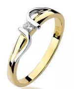 Prsten Bonore - Zlato 585 - Diamant 0,05 Ct