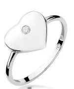 Prsten Bonore - Bílé Zlato 585 - Diamant 0,03 Ct