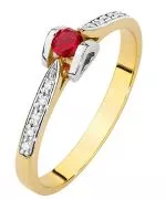 Prsten Bonore - Zlato 585 - Rubín 0,15 Ct