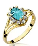 Prsten Bonore - Zlato 585 - Topaz 0,9 Ct