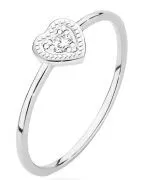 Prsten Bonore - Bílé Zlato 585 - Diamant 0,02 Ct