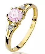 Prsten Bonore - Zlato 585 - Růžový Topaz 0,7 Ct