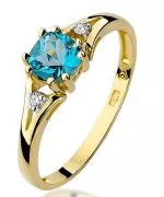 Prsten Bonore - Zlato 585 - Topaz 0,7 Ct