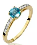 Prsten Bonore - Zlato 585 - Topaz 0,5 Ct