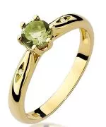 Prsten Bonore - Zlato 585 - Olivín 0,6 Ct