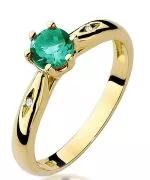 Prsten Bonore - Zlato 585 - Smaragd 0,5 Ct
