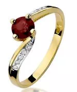 Prsten Bonore - Zlato 585 - Rubín 0,6 Ct