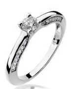 Prsten Bonore - Bílé Zlato 585 - Diamant 0,3 Ct