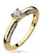 Prsten Bonore - Zlato 585 - Diamant 0,3 Ct