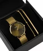 BOWA London Green-Gold Mesh 33 Gift Set (hodinky + náramek)
