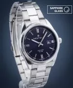 Hodinky DESTELL Loup Blue Silver Steel Sapphire