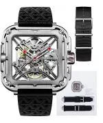 Hodinky Ciga Design X Series Gorilla Silver Skeleton Automatic