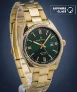 Hodinky DESTELL Loup Green Gold Steel Sapphire