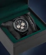 Hodinky pánské DESTELL Circinus Full Black Chrono Sapphire Gift Set
