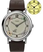 Hodinky unisex Timex Harry Potter X Weekender Hufflepuff House 38mm Leather Strap