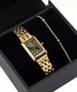Hodinky dámské BOWA Paris Green-Gold Steel 20 Gift Set