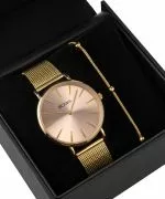 BOWA New York Pink-Gold Mesh 38 Gift Set (hodinky + náramek)