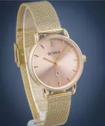 Hodinky BOWA Milan Pink-Gold Mesh 34