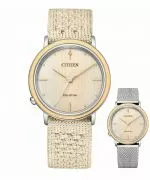 Hodinky dámské Citizen Sapphire Diamonds Solar Gift Set