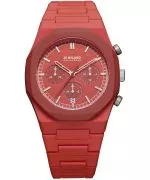 Hodinky D1 Milano Red Blast Polychrono Chronograph