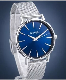 Hodinky BOWA Praha Navy Blue-Silver Mesh 38