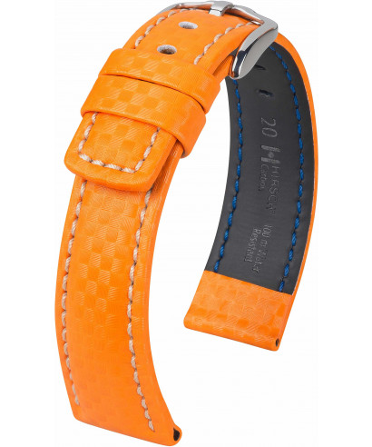 Řemínek Hirsch Carbon L 22 mm