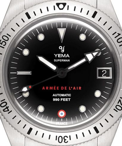 Pánské hodinky Yema Superman French Air Force Steel Limited Edition YAA39-AMS