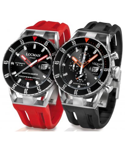 Pánské hodinky Locman Montecristo Professional Diver 051200BYBLNKSIB
