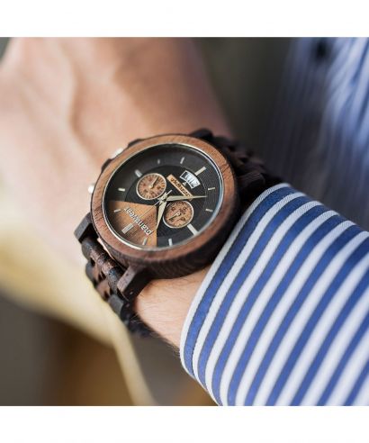 Pánské hodinky Plantwear Select Chronograph Wenge-Orzech 47 5904181500517
