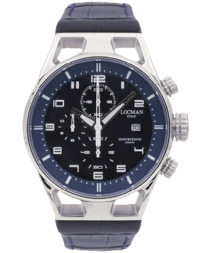 Pánské hodinky Locman Montecristo Chronograph 0542A02S-00BLWHPB