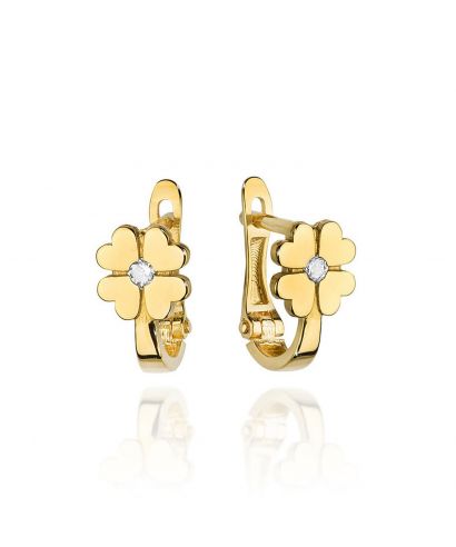 Náušnice Bonore - Zlato 585 - Diamant 0,03 ct