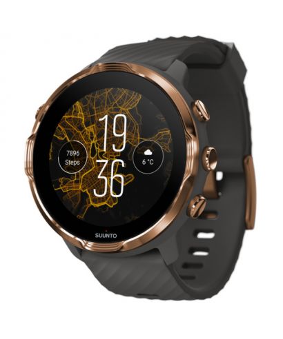 Pánské chytré hodinky Suunto 7 Graphite Copper Wrist HR GPS SS050382000