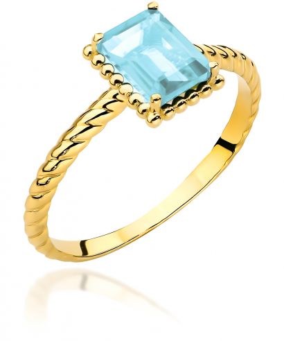 Prsten Bonore - Zlato 585 - Topaz