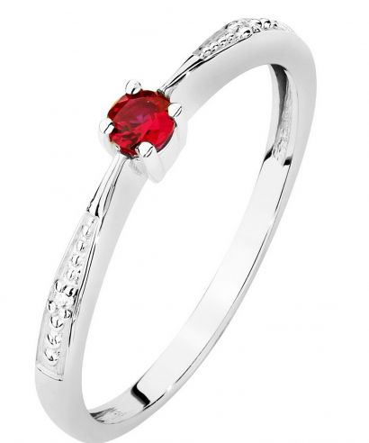 Prsten Bonore - Bílé Zlato 585 - Rubín 0,15 Ct