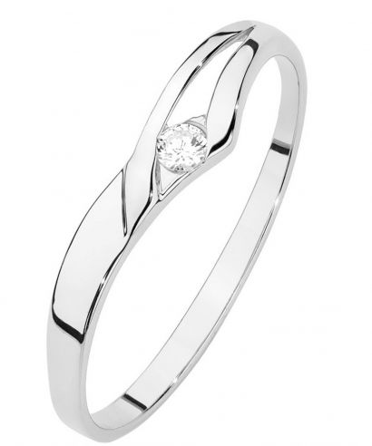 Prsten Bonore - Bílé Zlato 585 - Diamant 0,04 Ct
