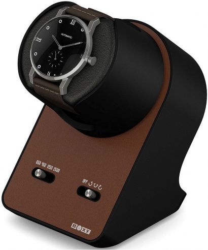 Beco Technic Boxy BLDC Nightstand EXT Brown modulární natahovač hodinek pro 1 hodinky s kabelem USB