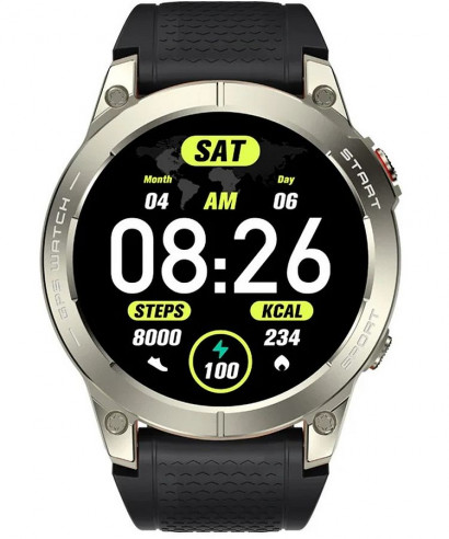 Chytré hodinky Manta Activ X GPS Silver SET