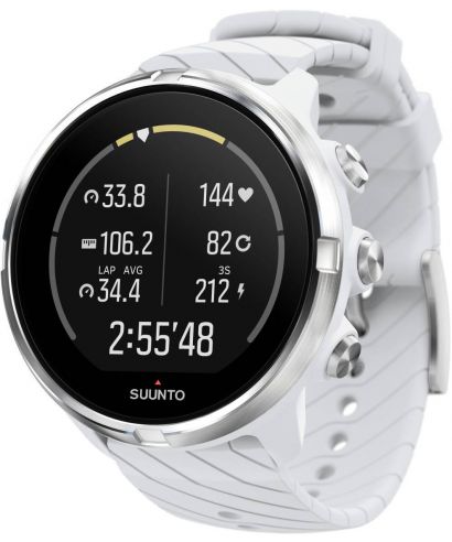Pánské chytré hodinky Suunto 9 White Wrist HR GPS SS050143000