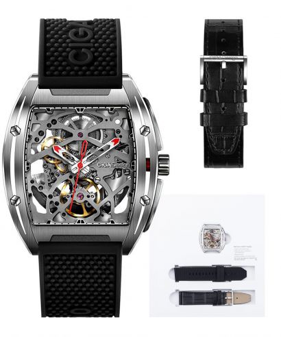 Pánské hodinky Ciga Design Z-Series Stainless Steel Skeleton Automatic Z031-SISI-W15BK
