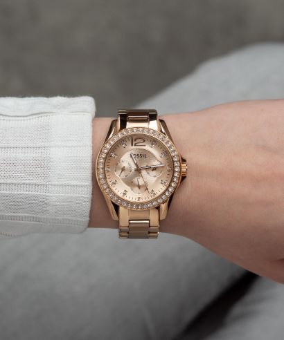 Dámské hodinky Fossil Classic Rosegold ES2811