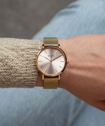 Hodinky dámské BOWA New York Petite Pink-Gold Mesh 34