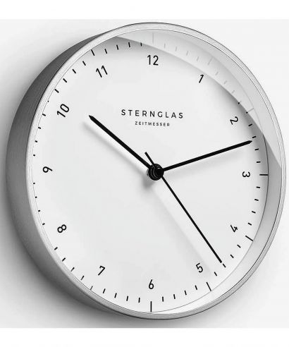 Nástěnné Hodiny Sternglas Clock Zirkel white
