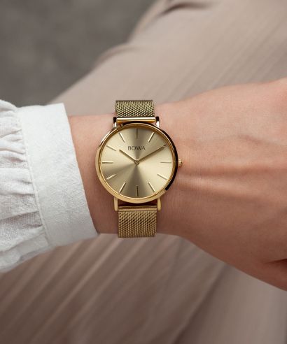 Hodinky dámské BOWA New York Petite Full Gold Mesh 34