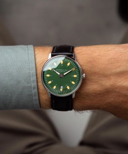 Hodinky Sternglas Egor Green Silver