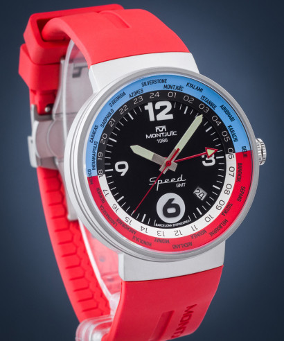 Hodinky Montjuic Speed GMT Red Outback